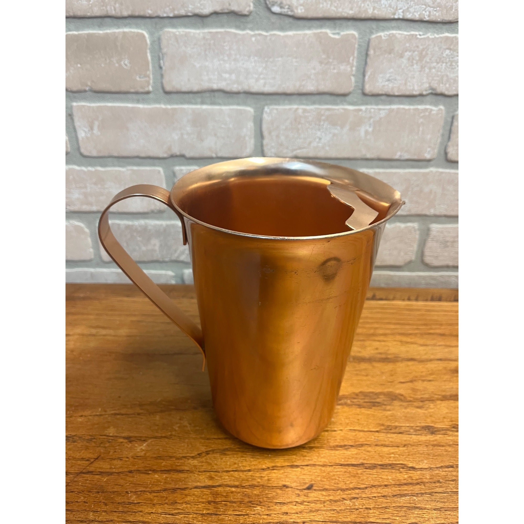 Vintage Color Craft Retro Mid Century Gold-Tone, Aluminum Pitcher