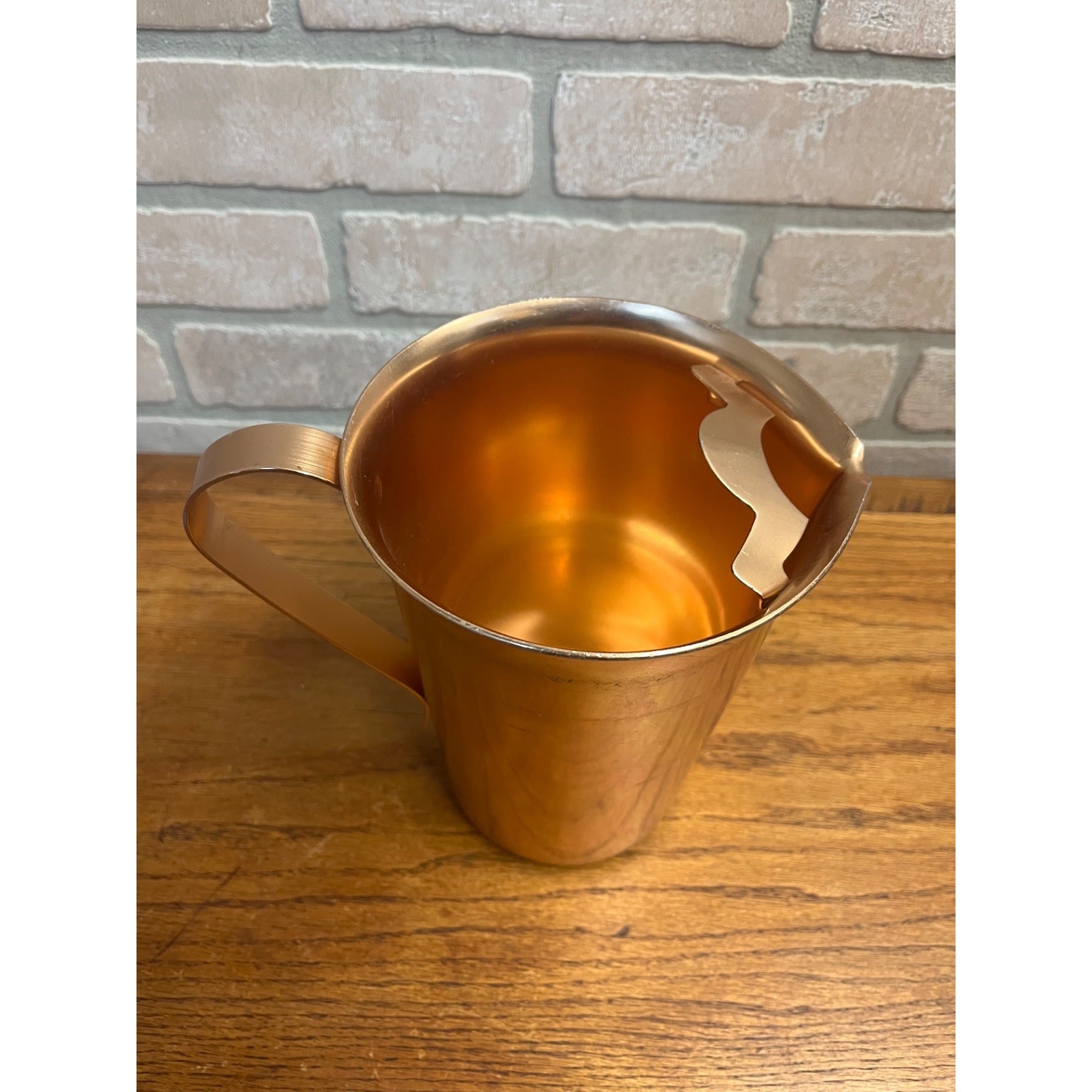 Vintage Color Craft Retro Mid Century Gold-Tone, Aluminum Pitcher