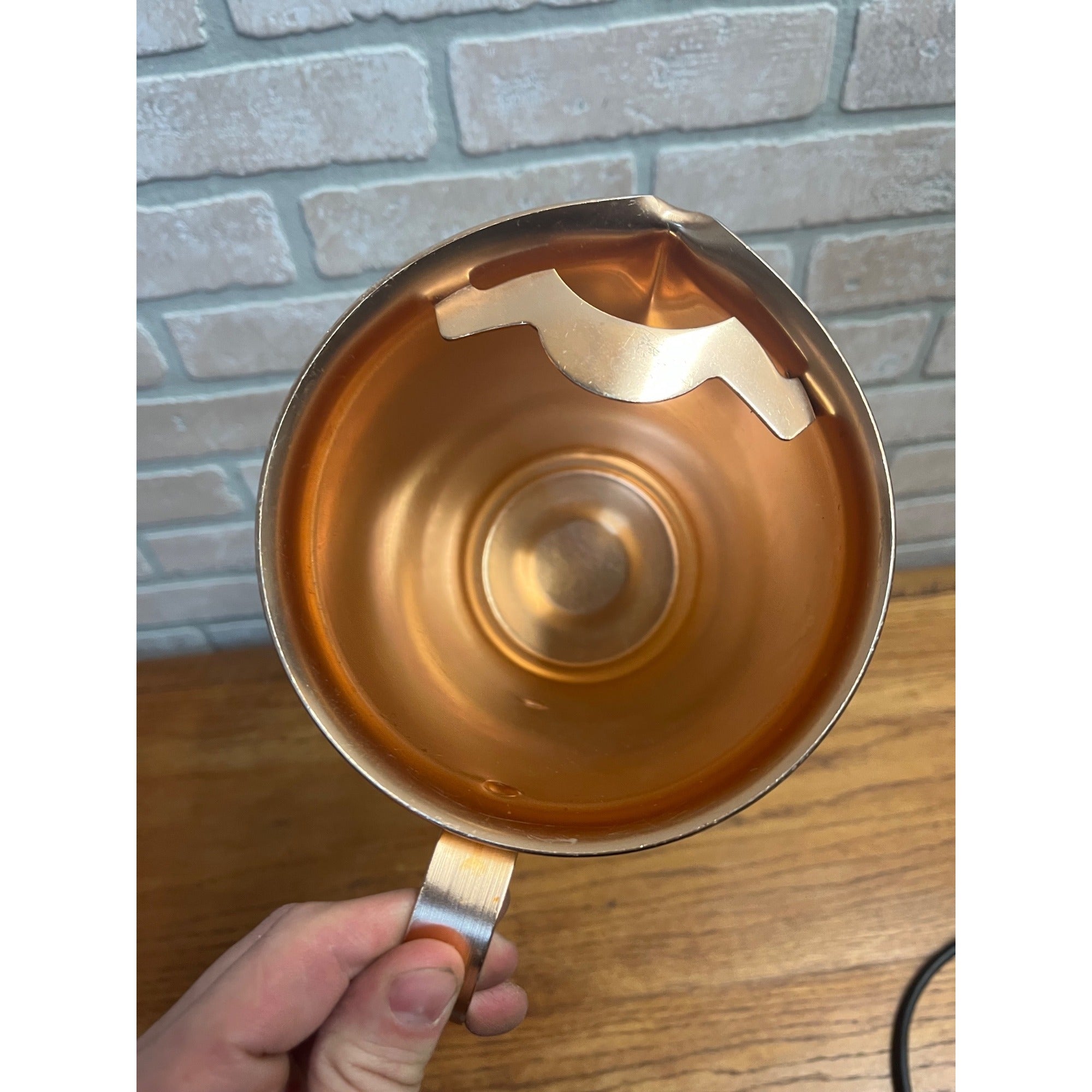 Vintage Color Craft Retro Mid Century Gold-Tone, Aluminum Pitcher