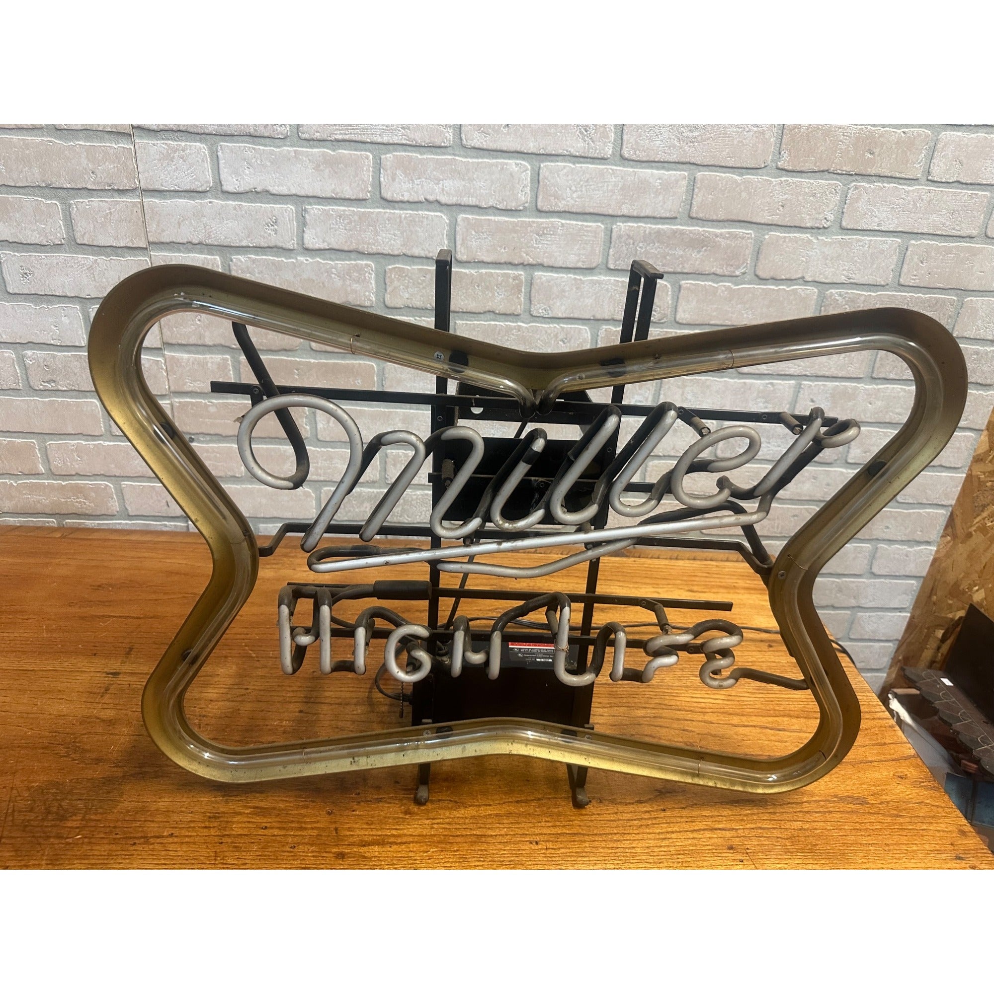 Vintage Miller High Life Beer Tavern Neon Sign Works