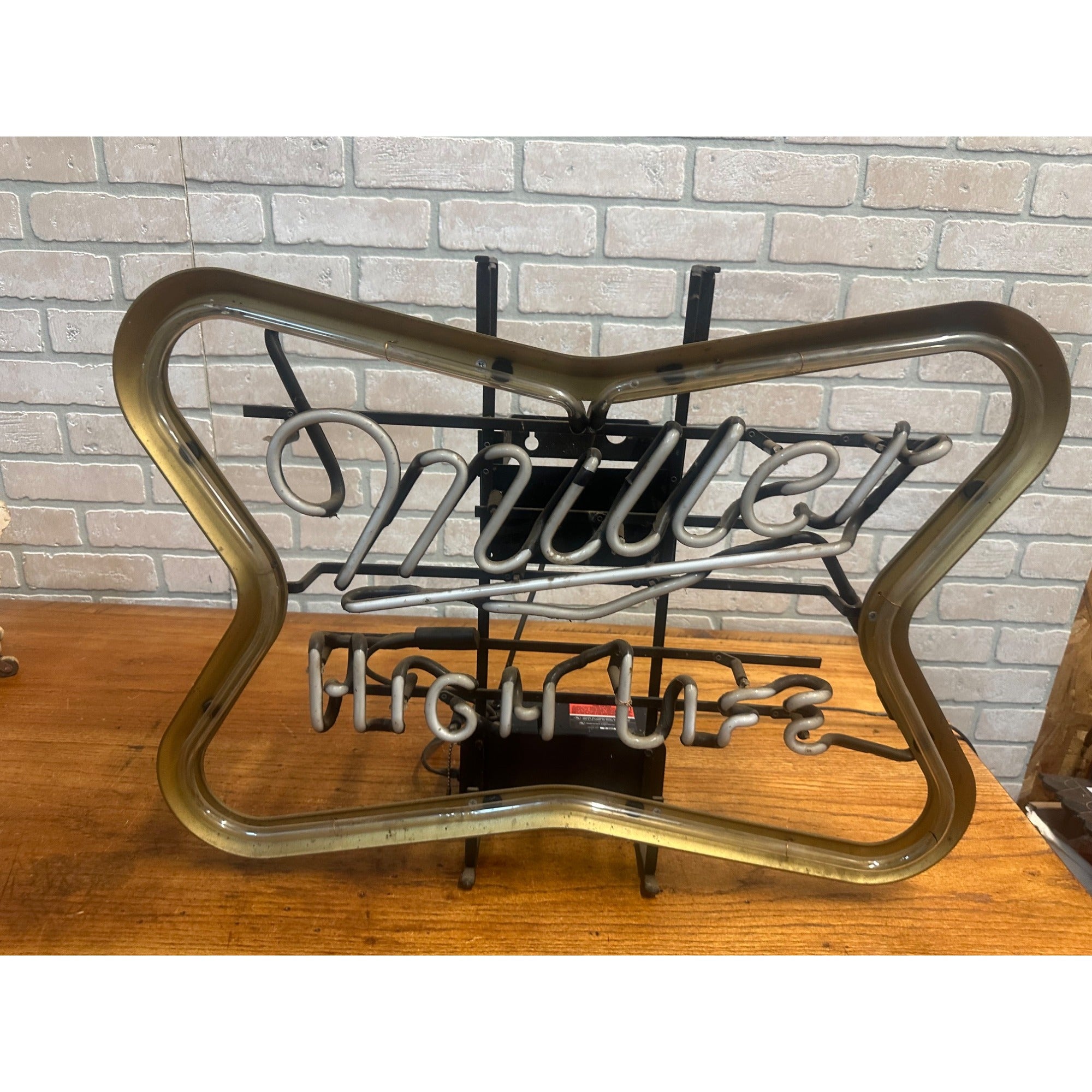 Vintage Miller High Life Beer Tavern Neon Sign Works