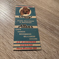 1940s Vintage Allen Cafe Spokane Washington Advertising Matchbook