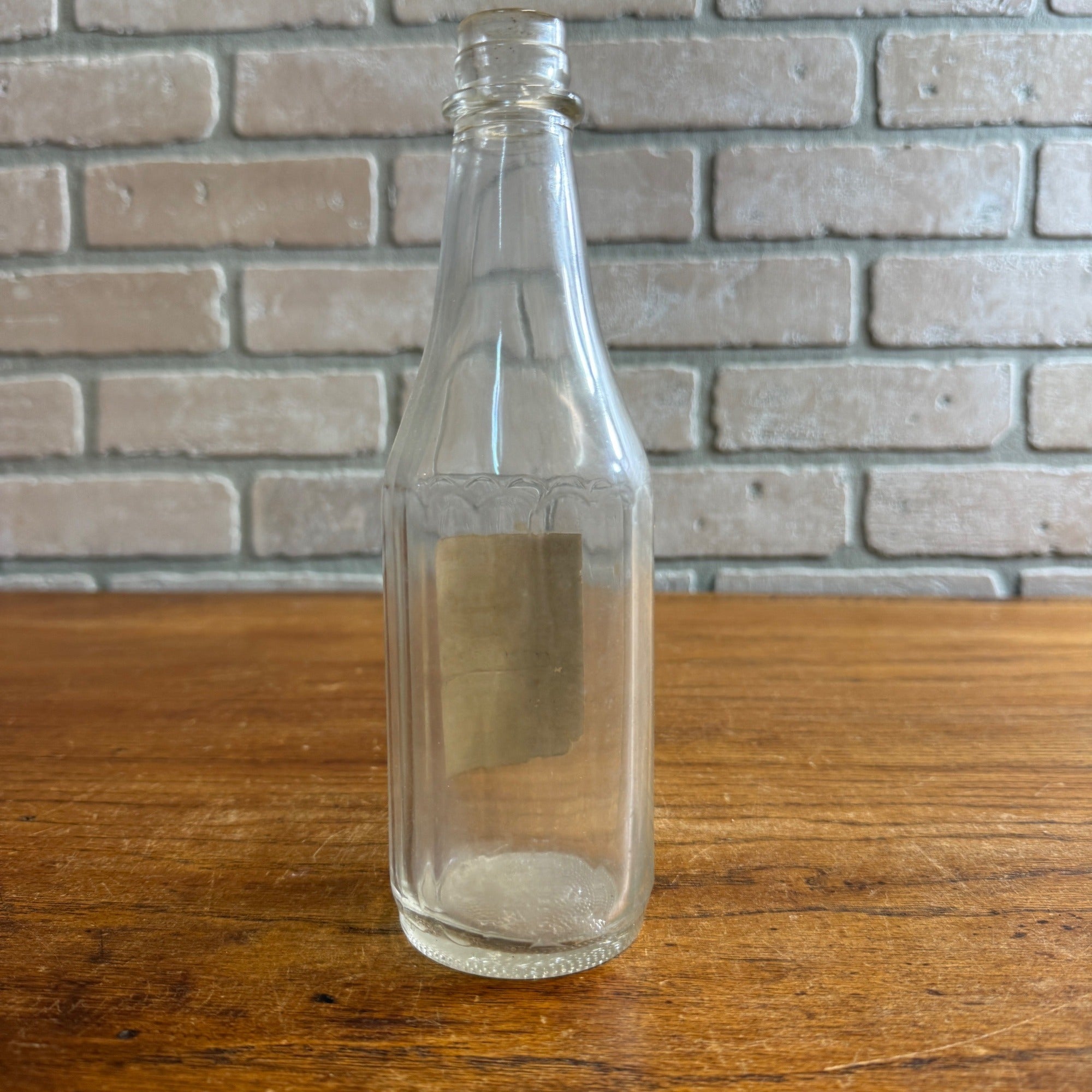 Vintage 1940s Su-Z-Q Tomato Catsup Ketchup Bottle Royal Blue Stores Glass