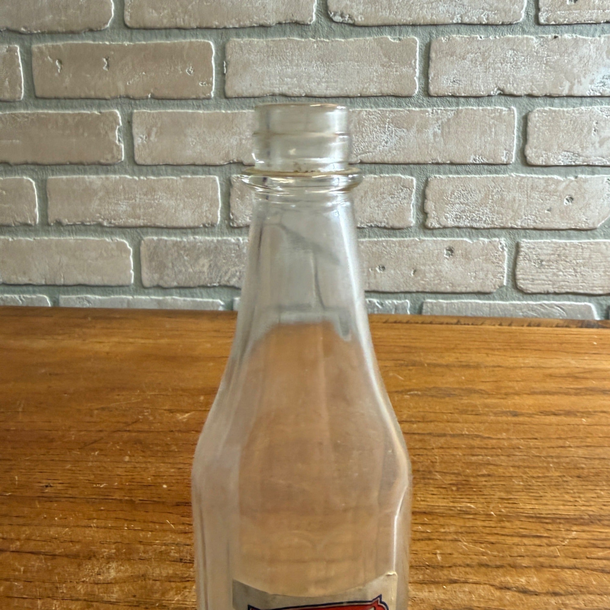 Vintage 1940s Su-Z-Q Tomato Catsup Ketchup Bottle Royal Blue Stores Glass