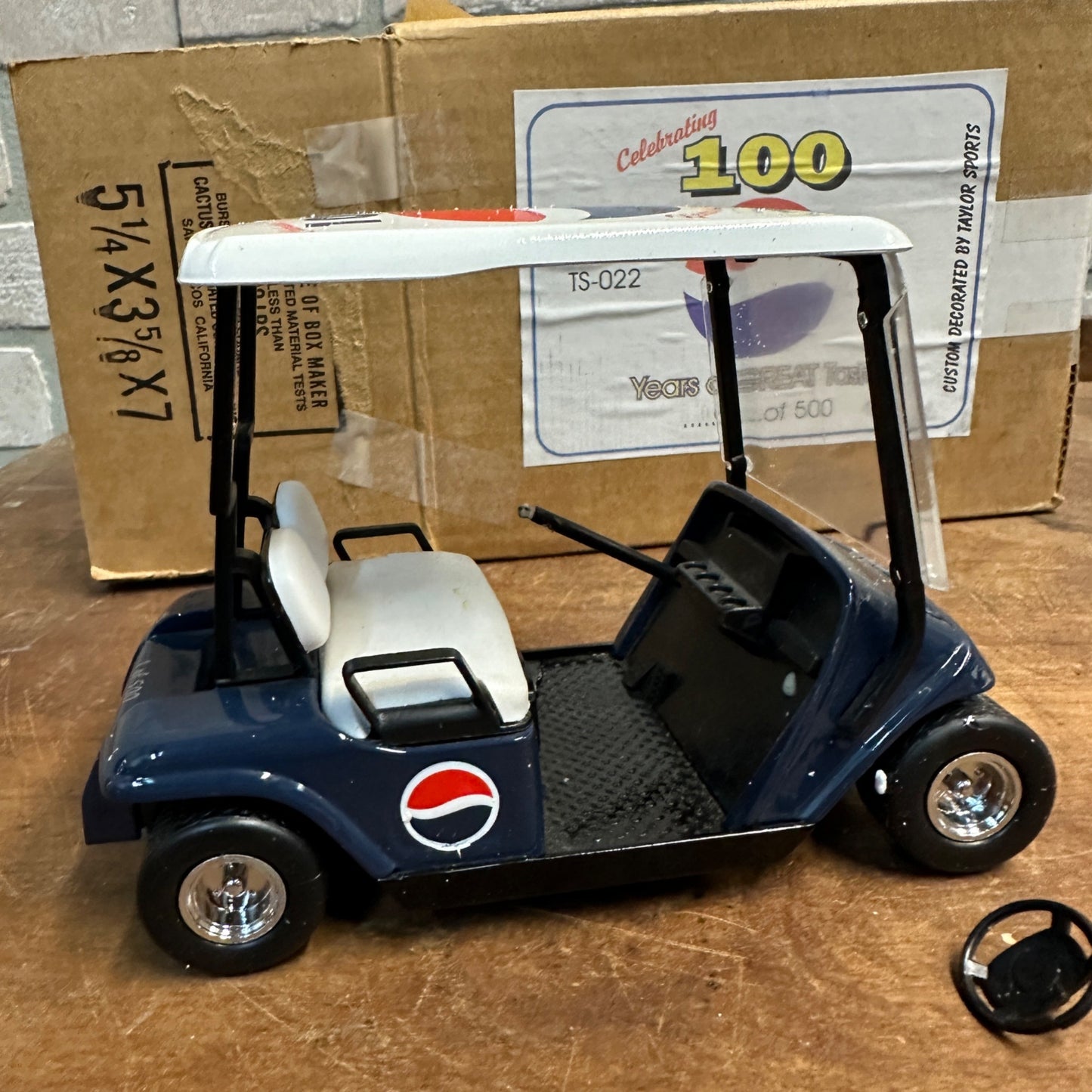 Taylor Sports Pepsi Golf Cart 100th Anniversary Edition 1998 Bank