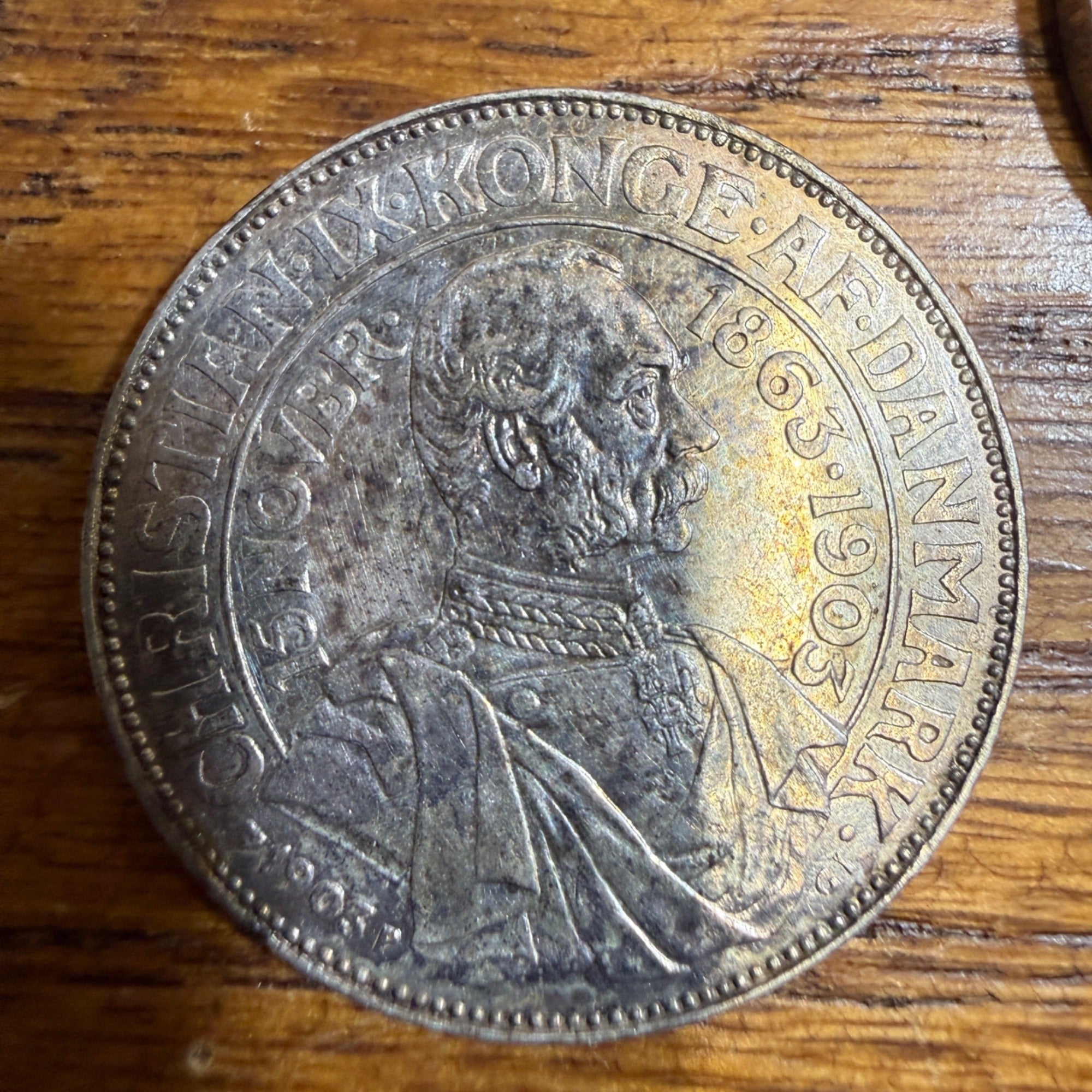 (2) 1903 P Denmark 2 Kroner Silver Fine  Coins