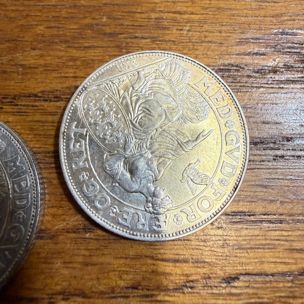(2) 1903 P Denmark 2 Kroner Silver Fine  Coins