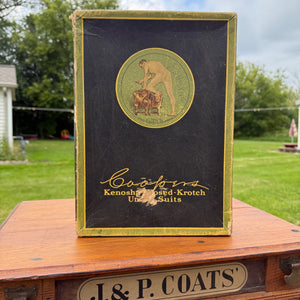 Vintage Mens Underwear Box Coopers Union Kenosha-Klosed Krotch 1915 Advertising
