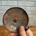 Antique Primitive Hog Scraper Candle Stick Tin C. 1860 Farmhouse AAFA - Works