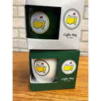 Masters Augusta National Golf Club Lot (2) NEW Green & White Coffee Mugs