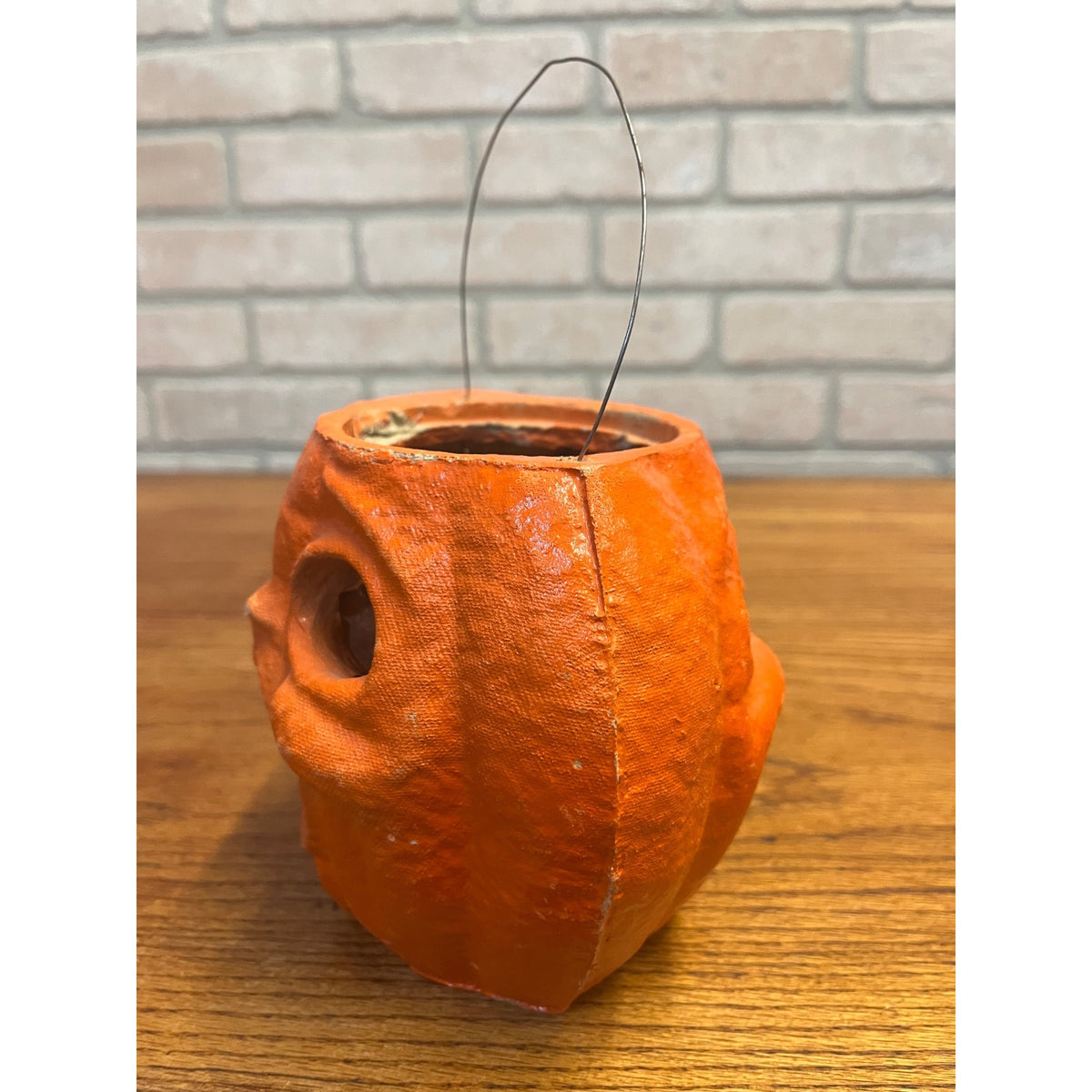 Vintage 1950s Halloween Jack o' Lantern JOL DOUBLE-SIDED Choir Boy Paper Mache Pulp