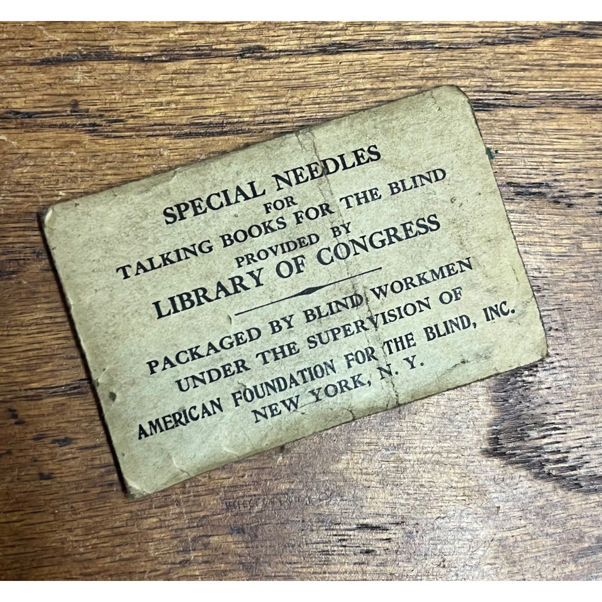 Vintage Talking Books For The Blind Phonograph Needles Unopened NOS Oddity