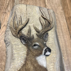 George Turner Art Whitetail Deer & Wolf  w/ COA Stag Limited Edition Rare Artwork Plaque