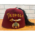 Vintage Fez Tripoli Shriners / Masonic Fraternal Hat Jeweled Milwaukee