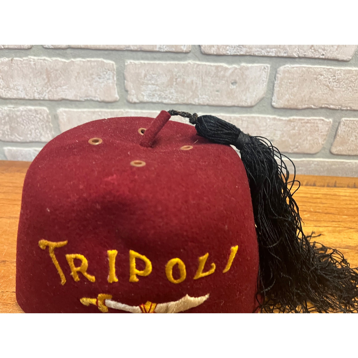 Vintage Fez Tripoli Shriners / Masonic Fraternal Hat Jeweled Milwaukee