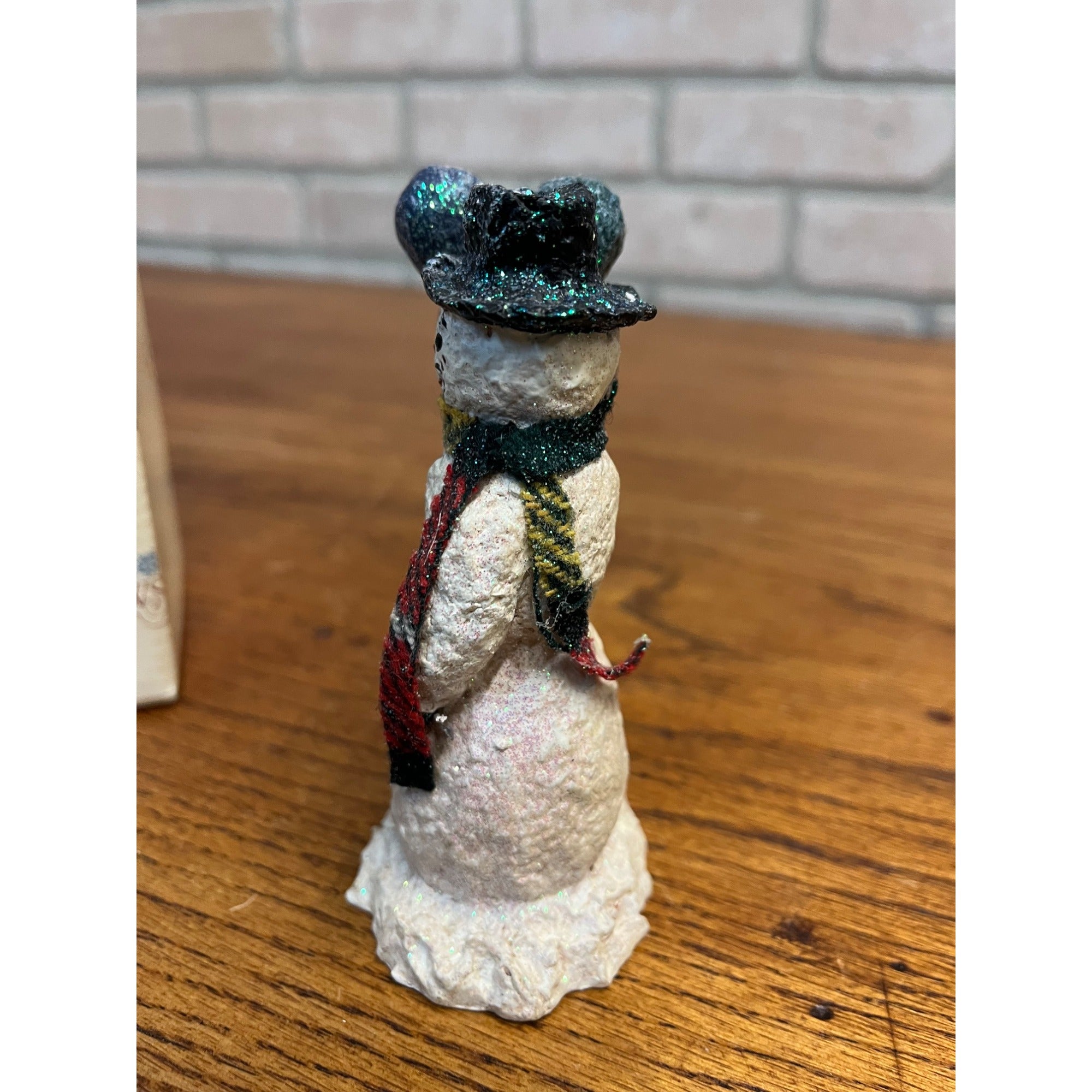 1999 Enesco Linda Baldwin Snowsnickle Garden Snowman Snowclown Christmas Figure