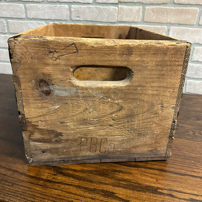 Peoples Brewing Co Wooden Beer Bottle Crate Box Oshkosh Wisconsin