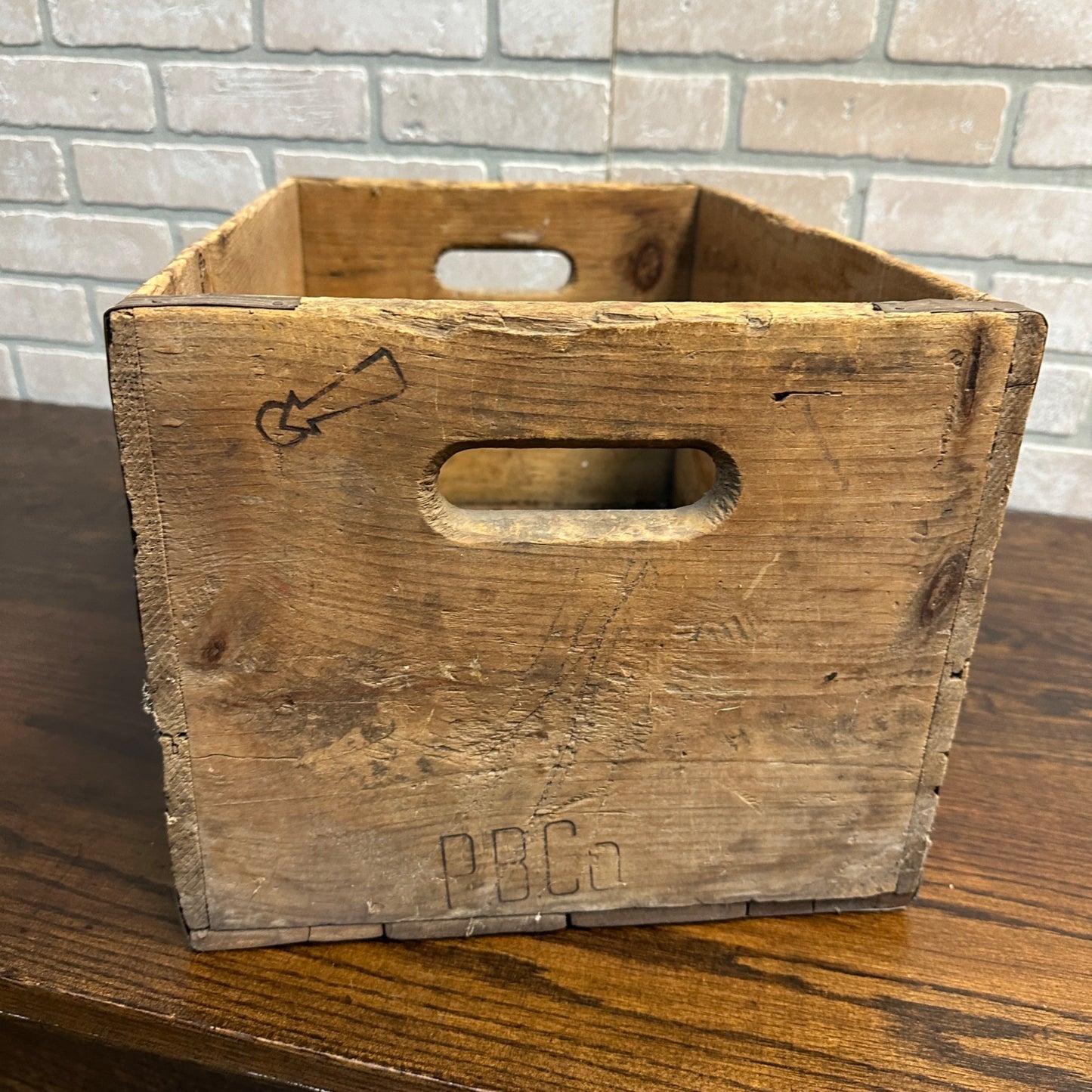 Peoples Brewing Co Wooden Beer Bottle Crate Box Oshkosh Wisconsin