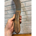 Antique Early Primitive Watertown Wis. Butcher or Harvest Tobacco Knife Cabin Decor.