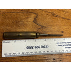 Vintage German D.R.G.M. Brass Screwdriver w/ Hidden Handle Bits Multi-Tool