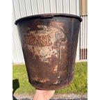 Antique Vintage Standard Oil Comapny 25lb Mica Axle Grease Oil Bucket Pail Can