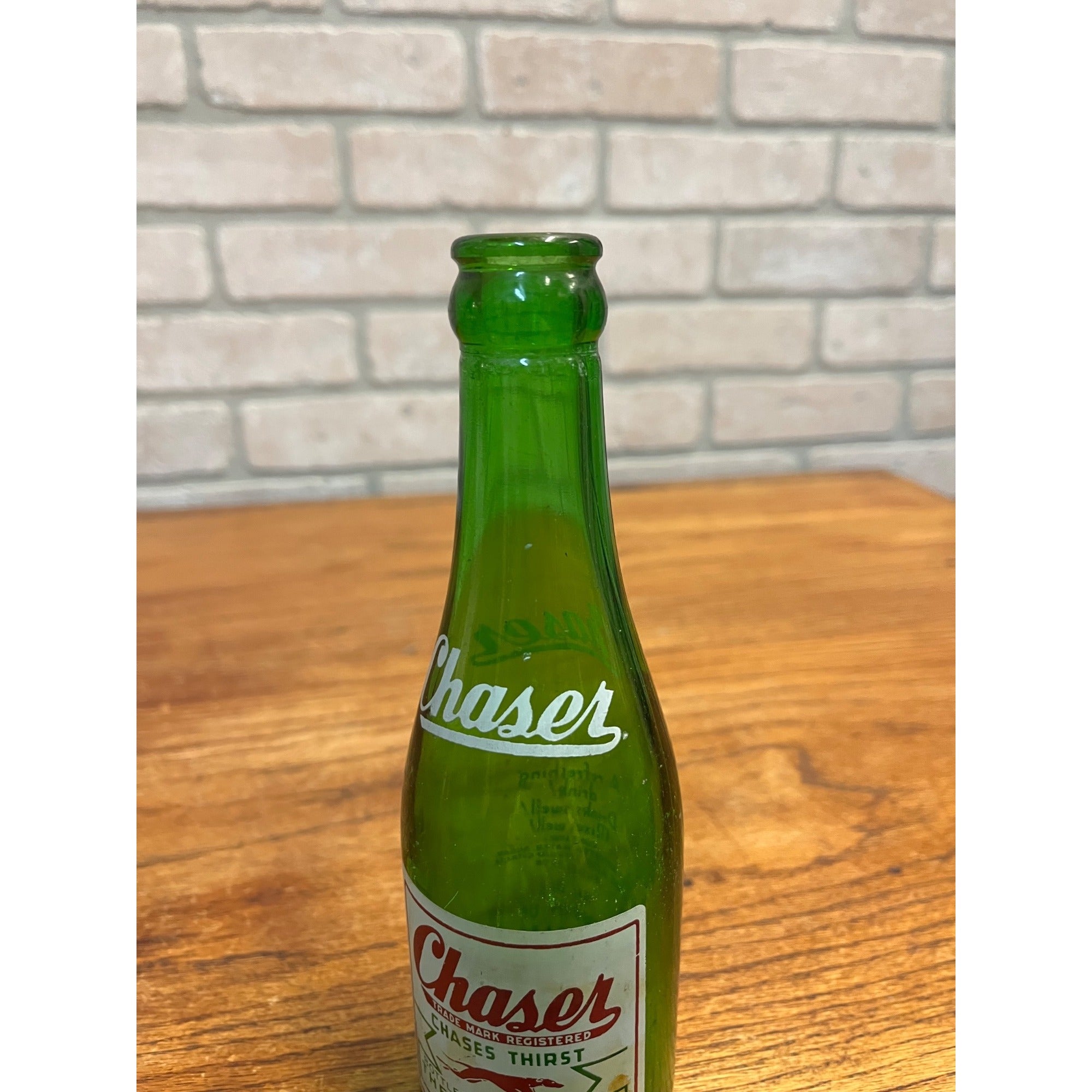 Vintage Chaser Soda Bottle Memphis, Tennessee ACL Nehring & Sons Fond du Lac, WI