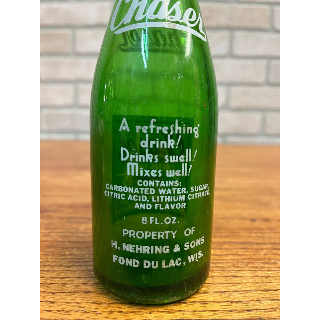 Vintage Chaser Soda Bottle Memphis, Tennessee ACL Nehring & Sons Fond du Lac, WI