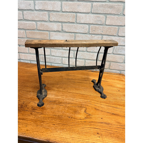 Antique 1900s General Store Mercantile Butcher Paper Roll Holder Cutter Stand