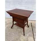 Antique c1890 Ross Table Wash Stand Forest City Furniture Oak Convertible Table Parlor Table