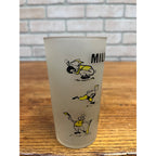 RARE Vintage 1950s Milwaukee Braves Frosted Glass Tumbler Baseball Hazel Atlas