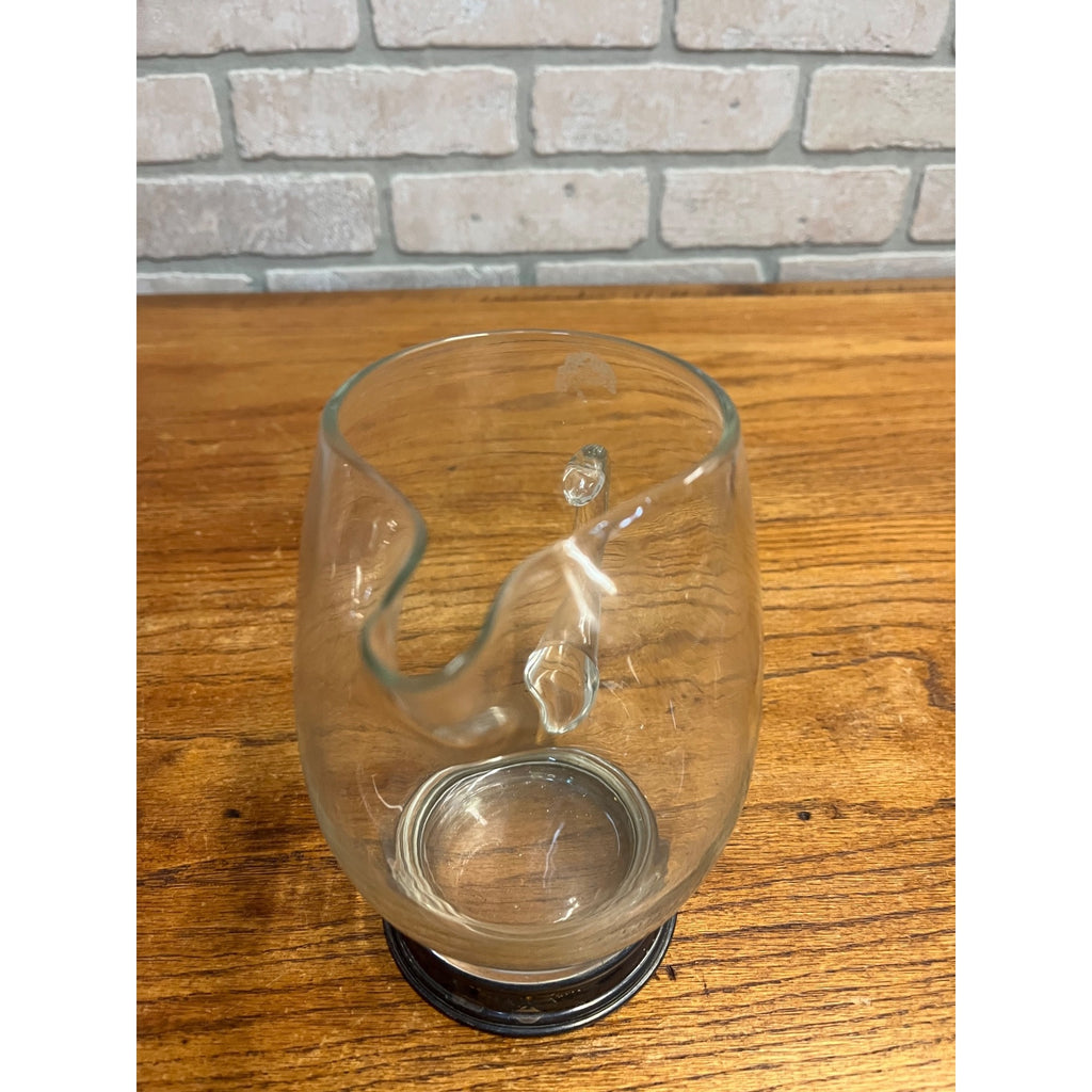 Vintage 1930s Wallace 925 Sterling Silver Base Glass Cocktail Pitcher U-15