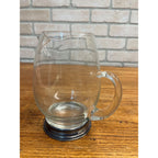 Vintage 1930s Wallace 925 Sterling Silver Base Glass Cocktail Pitcher U-15