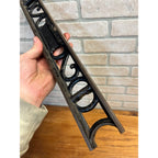 Vintage 24" L. S. Starrett Ornate Cast Iron Level Carpenter's Tool - As-Is