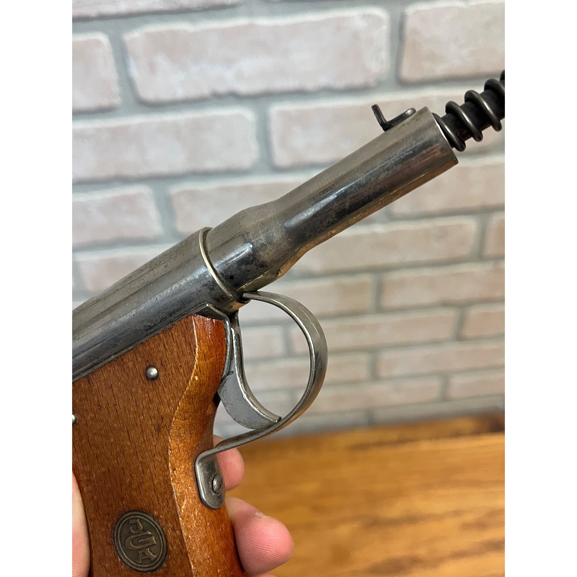 RARE Vintage 1930s German JGA 4.5mm Pellet Pistol Spring-Loaded J. G. Anschutz