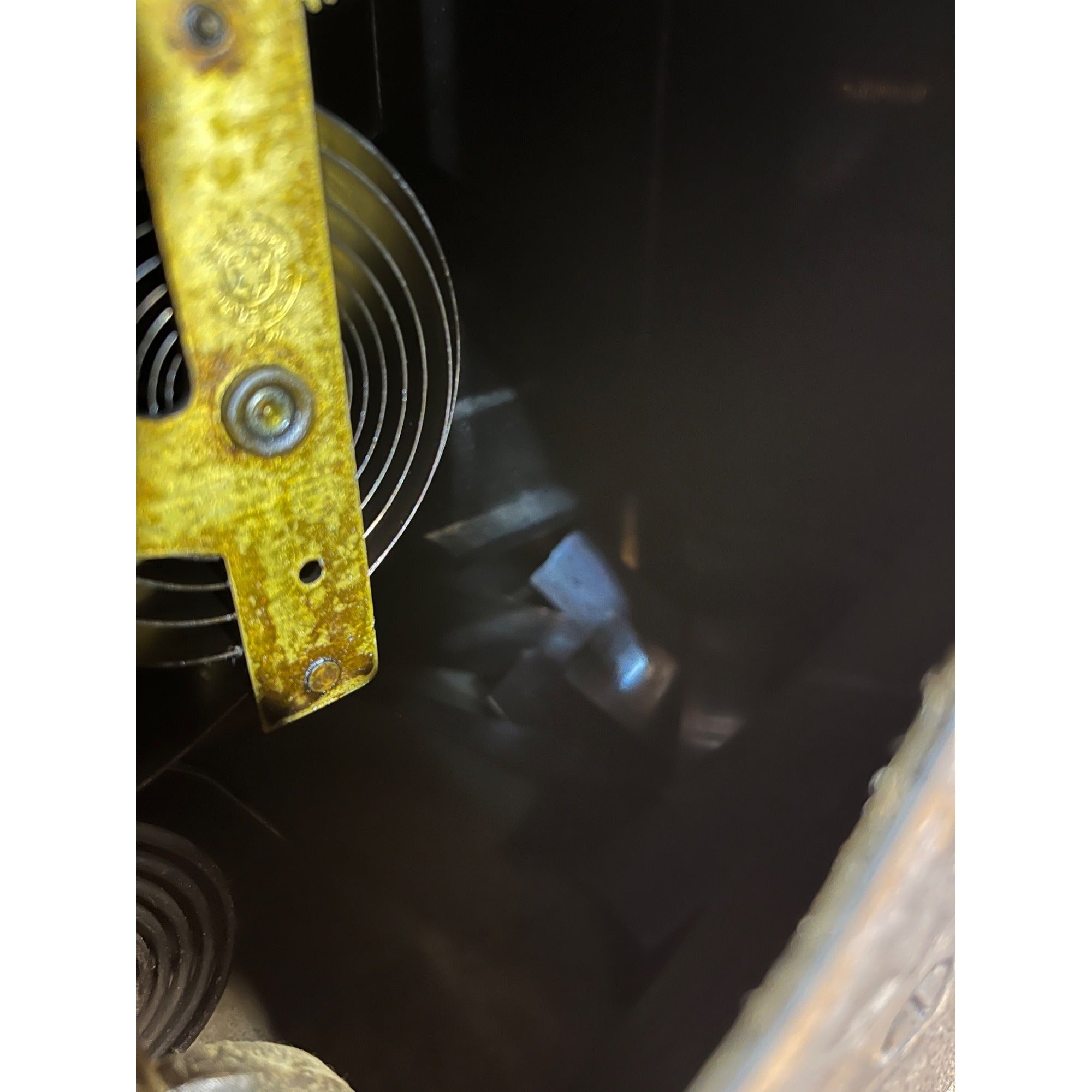 Antique c1890s New Haven Cast Iron Mantel Clock w/ Lions & Ladies - Part/Repair