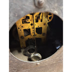 Antique c1890s New Haven Cast Iron Mantel Clock w/ Lions & Ladies - Part/Repair