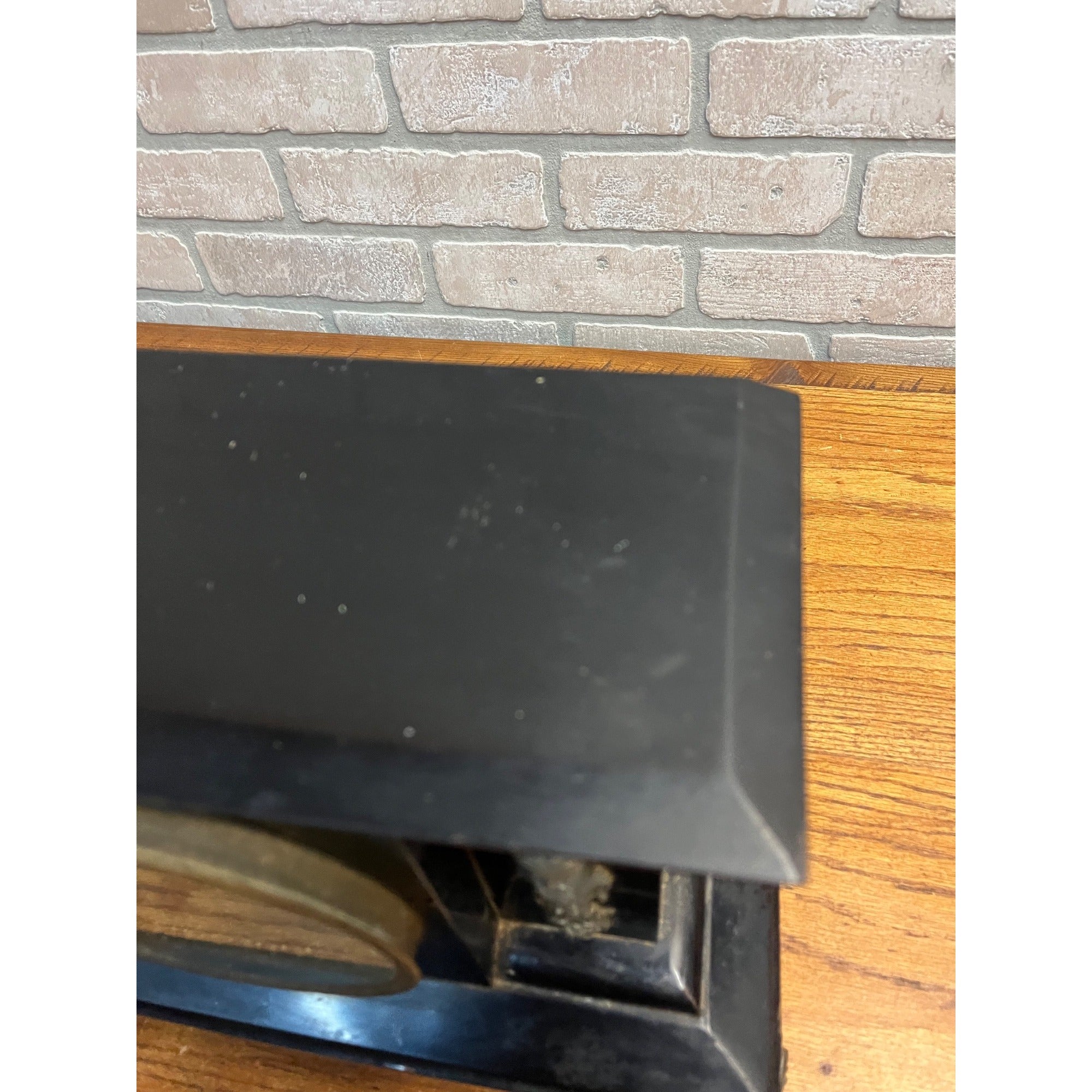 Antique c1890s New Haven Cast Iron Mantel Clock w/ Lions & Ladies - Part/Repair