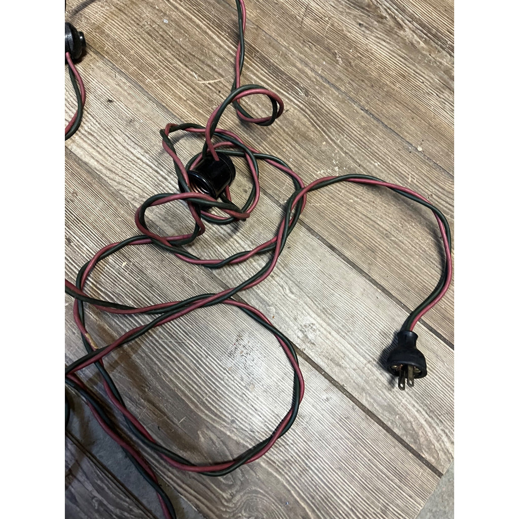 Vintage 1940s Amusement Carnival Marquee Lights Festoon 46ft Bakelite String