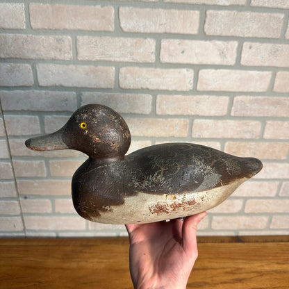 Mason Special Order Flat Bottomed Wooden Duck Decoy Original Paint