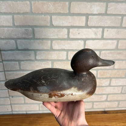 Mason Special Order Flat Bottomed Wooden Duck Decoy Original Paint