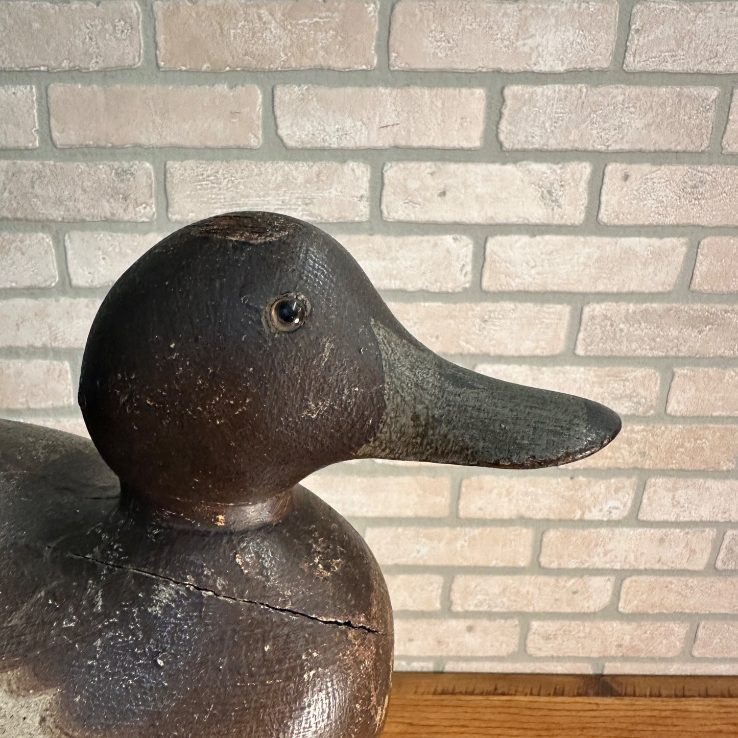 Mason Special Order Flat Bottomed Wooden Duck Decoy Original Paint