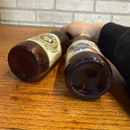 Vintage 1970s Pabst Blue Ribbon & Extra Light Beer Bottles (2) 12oz Michigan