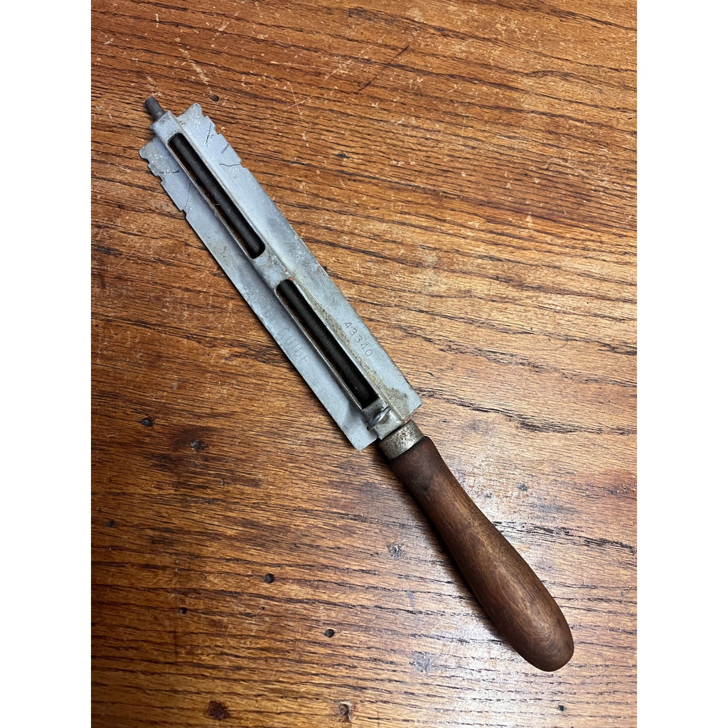Vintage 1950s Mall Tool Co Chainsaw Chain File Sharpening Guide No. 43340 Wood Handle