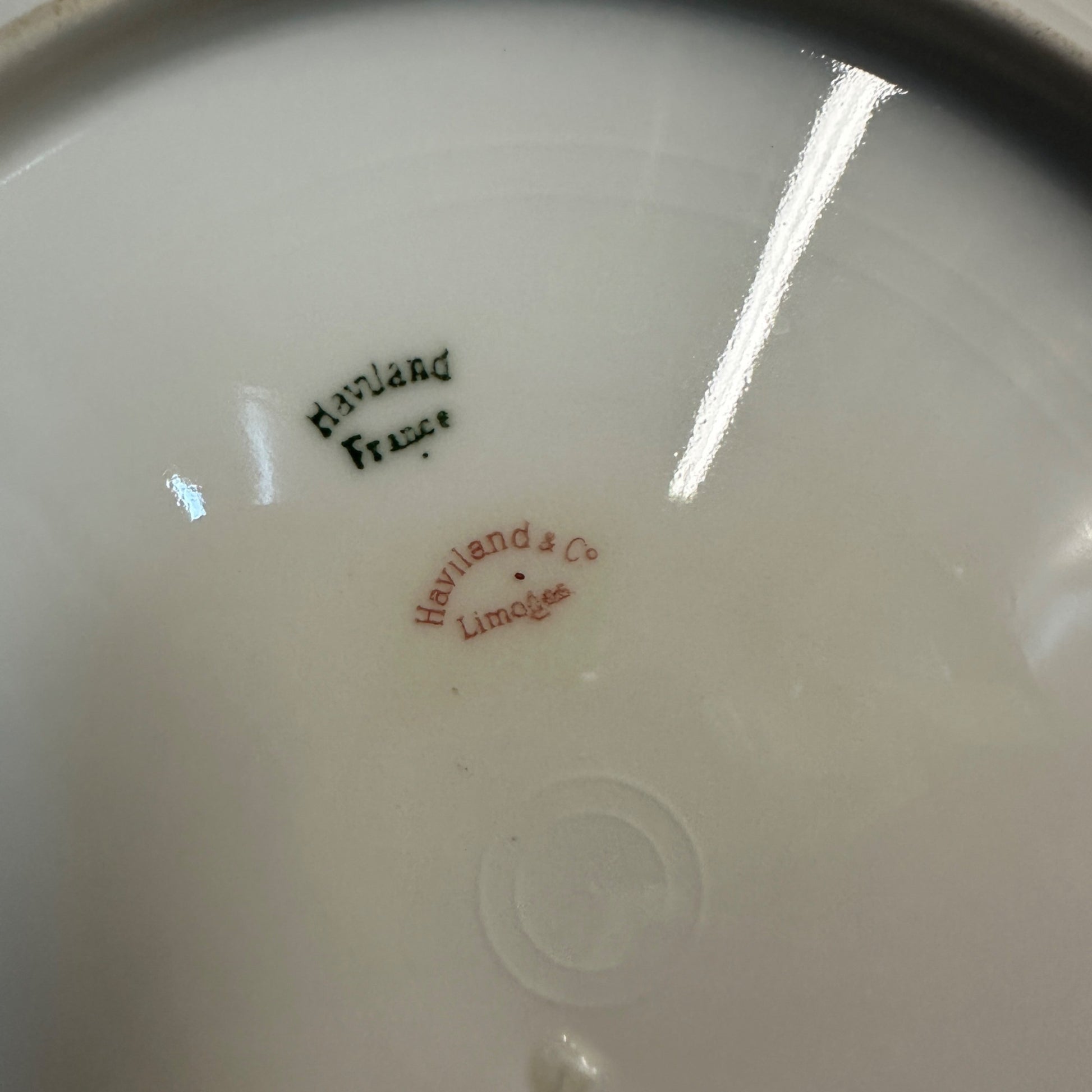 (4) Haviland & Co Clover Leaf 9 1/2" Dinner Plates Chipped