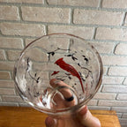 Vintage Hazel Atlas "The Cardinal" Mid-Century Drinking Glasses Tumblers Set (4)