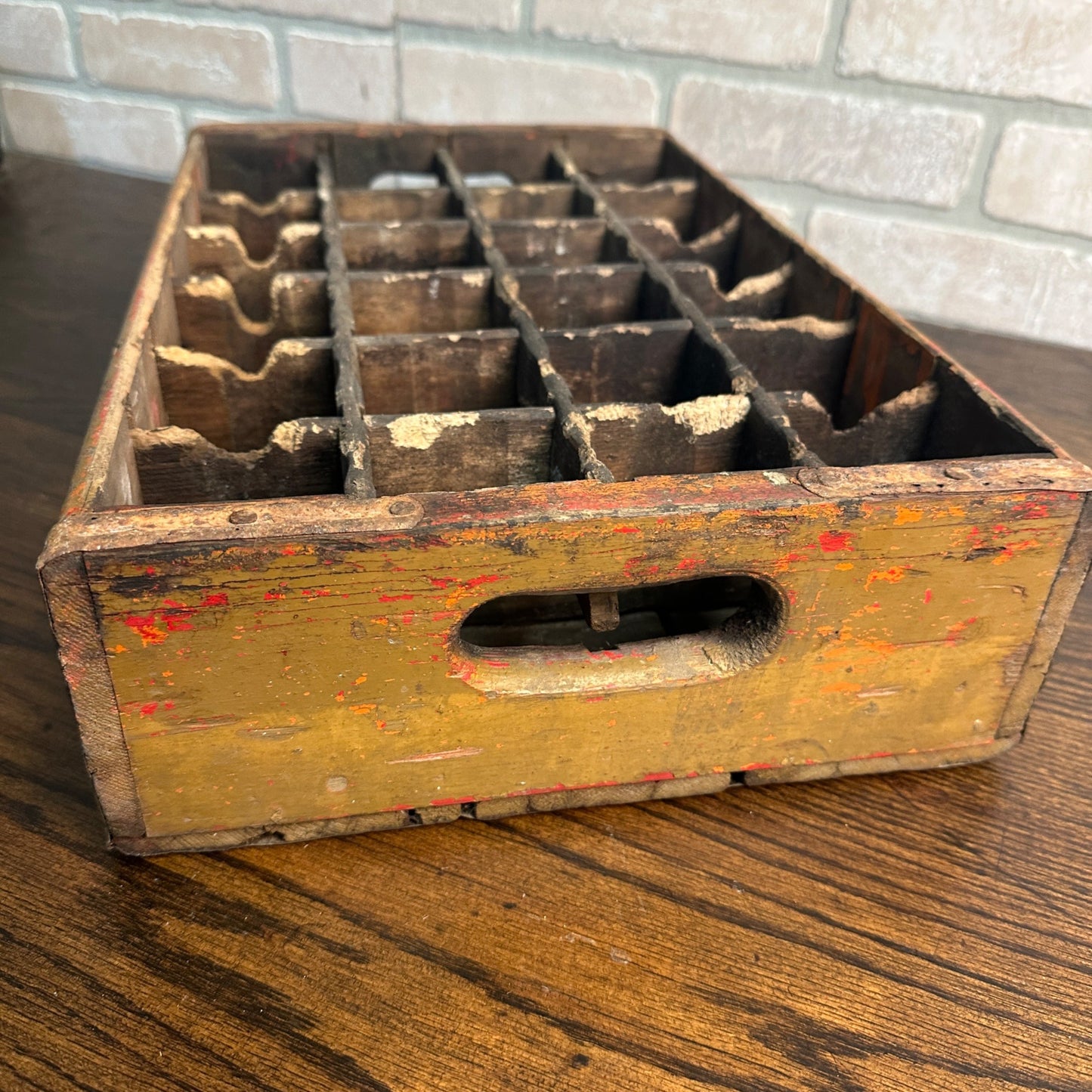 Vintage La Crosse Bottling Works Soda Pop Wooden Crate Carrier Stenciled