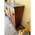 Antique 1880s Primitive Pine Pantry Cabinet Cupboard Farmhouse — Needs Work