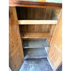 Antique 1880s Primitive Pine Pantry Cabinet Cupboard Farmhouse — Needs Work