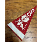 Vintage 1950s Chicago Cubs Mini Baseball Felt Pennant 9"