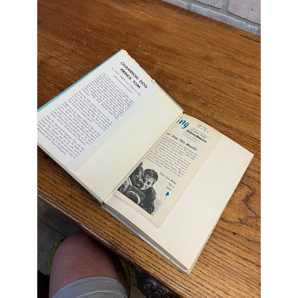 1959 Champion Dog Prince Tom By Jean Fritz & Tom Clute Weekly Reader Children's Book Club Edition Hardcover With Dust Jacket American Cocker